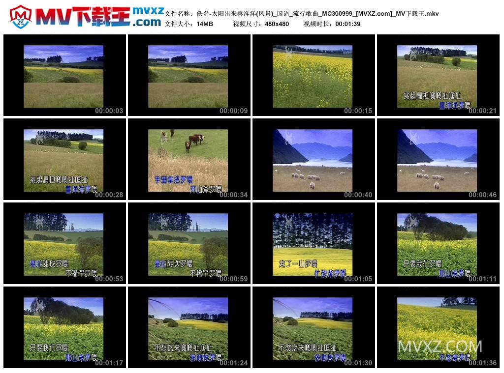 佚名-太阳出来喜洋洋(风景)_国语_流行歌曲_MC300999